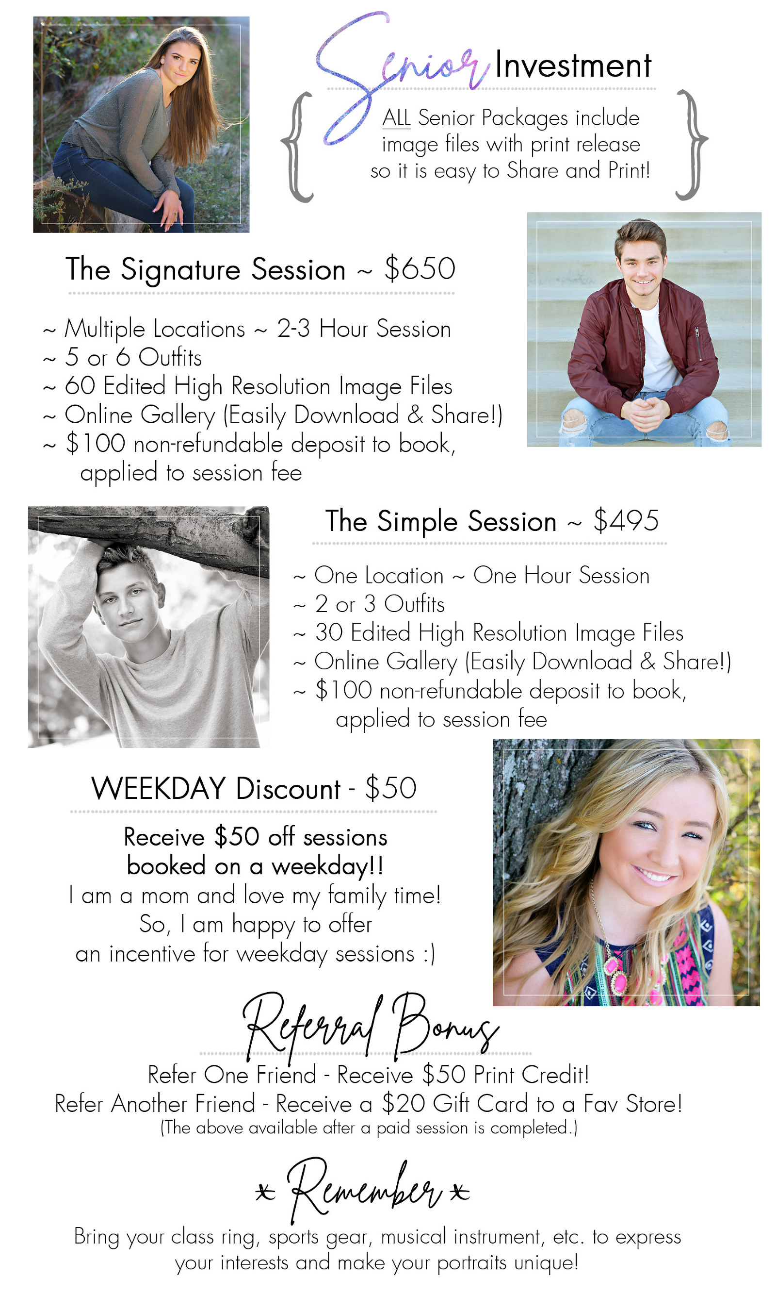 Senior Gallery » Expressions Photography Portraits